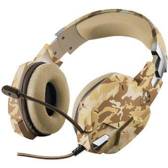 Audifono Diadema Gamer Trust Gxt 322D Desert Camo 3.5 Mm