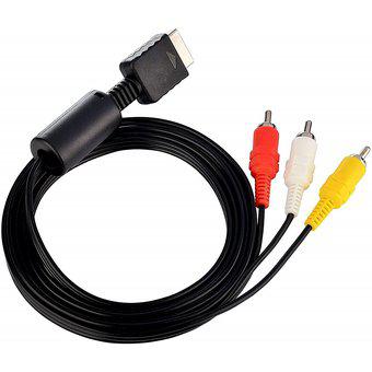 CABLE AUDIO Y VIDEO COMPATIBLE PS1 PS2 PS3