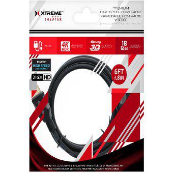 Cable HDMI XHV1-1024-BLK 1.8 MTS 4K 3D