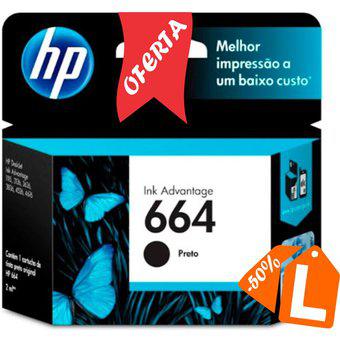 Cartucho De Tinta HP 664 Advantage-Negro