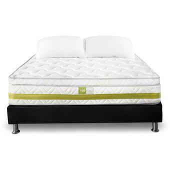 Combo Colchon Semi Doble 120x190 Rem Lyra Firme + Base Cama