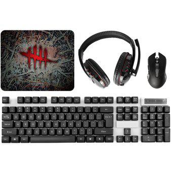 Combo Gamer U-GM4 Unitec Teclado, Mouse, Diadema + Regalo