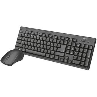 Combo Teclado Mouse Trust Ziva Inalambrico Usb (22025)