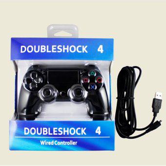 Controlador PS4 con cable con Dual Shock para PS4/Slim