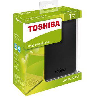 Disco Duro Externo Toshiba Canvio Basics Usb 3.0 1TB Negro