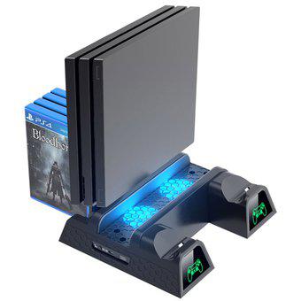 Estante de enfriamiento de cargador dual PS4 / PS4 Slim /
