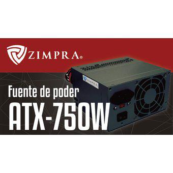 Fuente Poder ZIMPRA ATX-750W 8CM