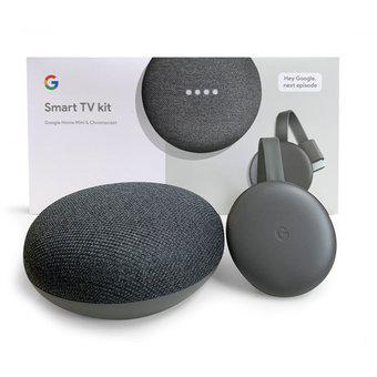 Google Smart Tv Kit Combo De Chromecast 3 + Google Home Mini