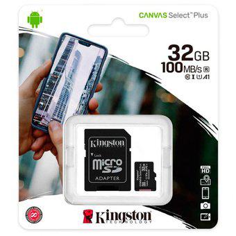 Memoria Micro Sd 32 Gb Clase 10 Kingston 100Mb/seg Original