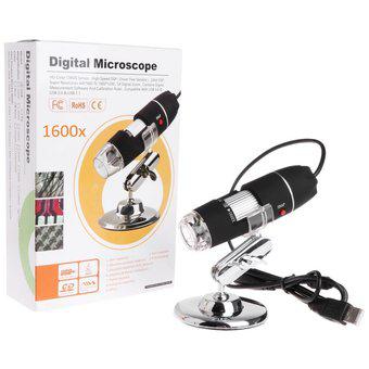 Microscopio Digital 1600x Usb Con Luz Led Graduable