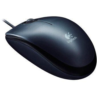 Mouse Logitech Alámbrico Usb M90 Negro
