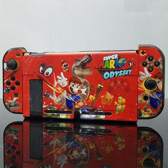 Nintendo Switch Protector Plastico Acrilico - Mario Odyssey
