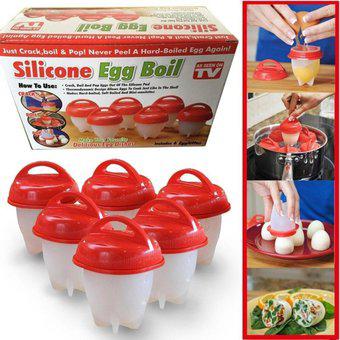 Silicona Para Huevo Hervidor De Huevos Egg Boil X 6 Unidades