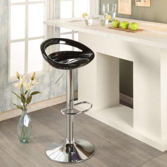 Silla Bar Media Luna Negra Home Collection