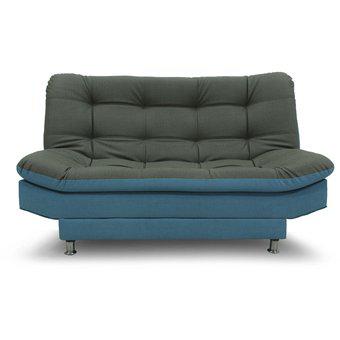 Sofa cama 3 posiciones, antirasguño, color gris, Moltochic