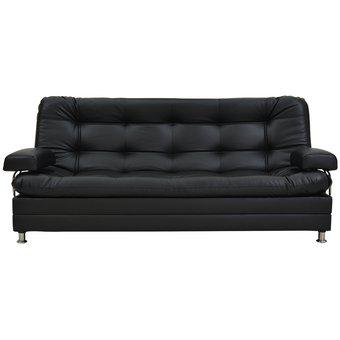 Sofa cama 3 posiciones,cooper en sintetico 100% negro