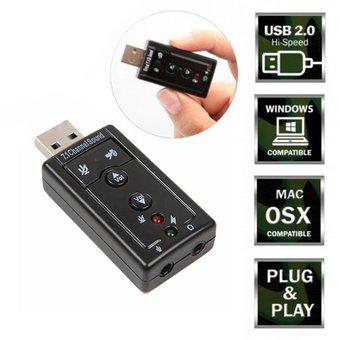 Tarjeta de Sonido Externa USB 7.1 Canales Virtuales