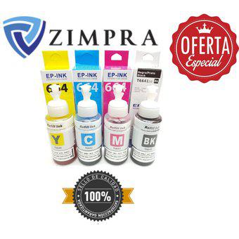 Tinta Para Epson Kit 4 Colores Compatible Con Epson 100%