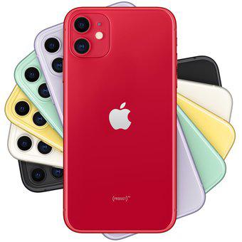 iPhone 11 256 GB Apple MWM92LZ/A-Rojo