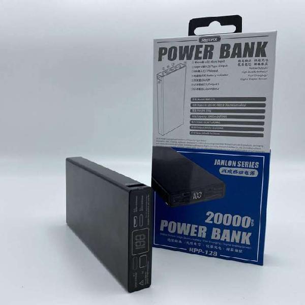 BANCO DE PODER 20000mAh CARGA RAPAIDA,LCD,2USB,1TC,1V8,1IP