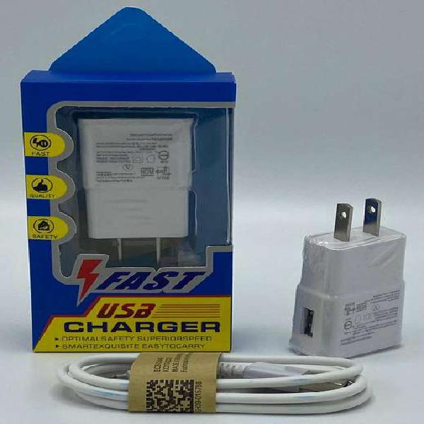 CARGADOR V8 TIPO SAMSUNG DE PARED CON CABLE EN CAJA