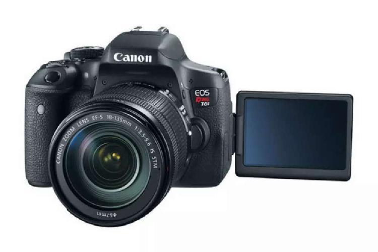 Canon t6i y lentes: 18-55mm y 75-300mm y trípode