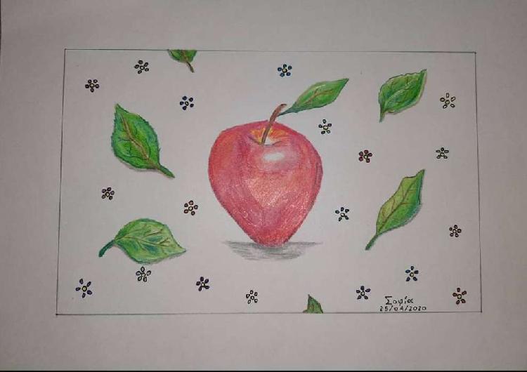 Dibujo de manzana