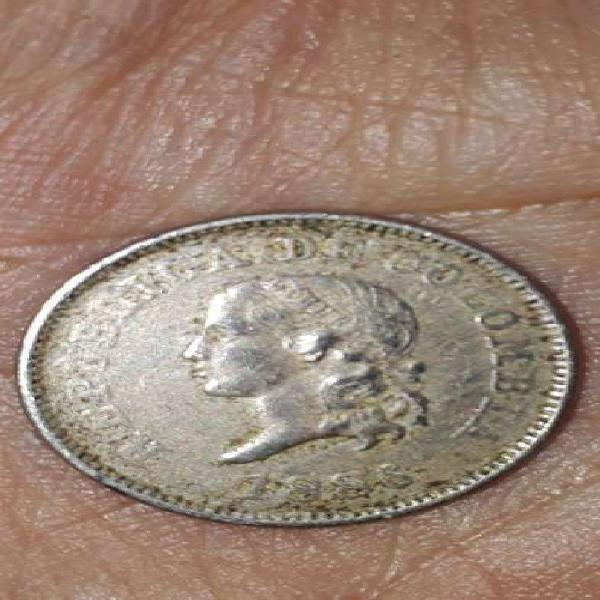 Moneda de 5 Centavos de 1886