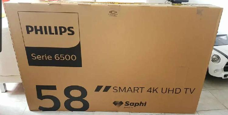 Tv Philips 58 4k HDR Smartv como nuevo! Con garantía.