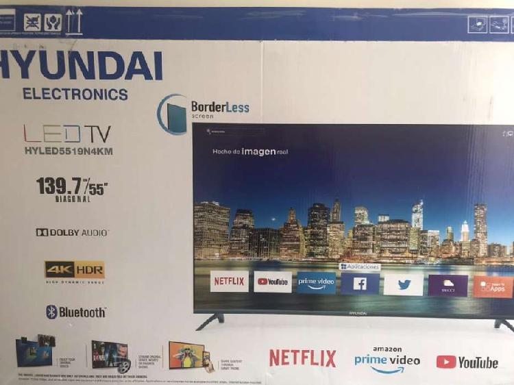 Tv4k 55 pulgadas smart tv marca hyundai nuevo en caja modelo