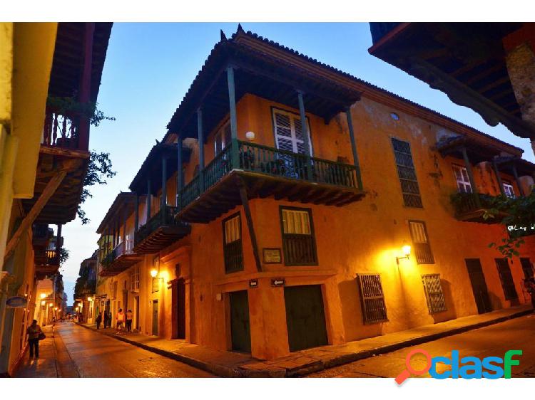Casa colonial siglo XVII restaurada en Cartagena.