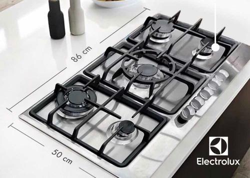 Cubierta Electrolux 5 Puestos 86 Cm Etgd36torks