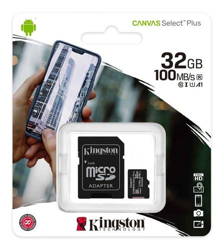 Memoria Micro Sd 32 Gb Kingston Ush-1 80mb Clase 10 Iva Incl