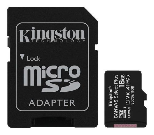 Memoria Micro Sd Kingston 16gb Clase 10 100mb/s (sdcs2/16gb)