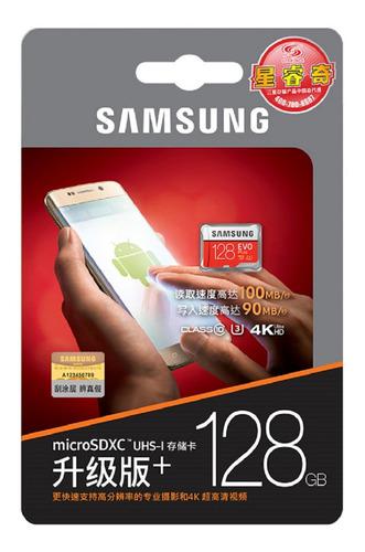 Memoria Microsd Samsung 128 Gb Micro Sd Video 4k Go Pro