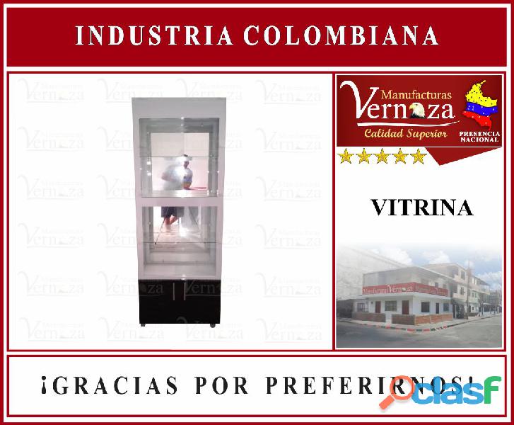 VITRINA TIPO TORRE CON BUENOS ACABADOS, BUSCANOS EN FACEBOOK