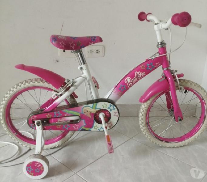 Bicicleta Barbie niña