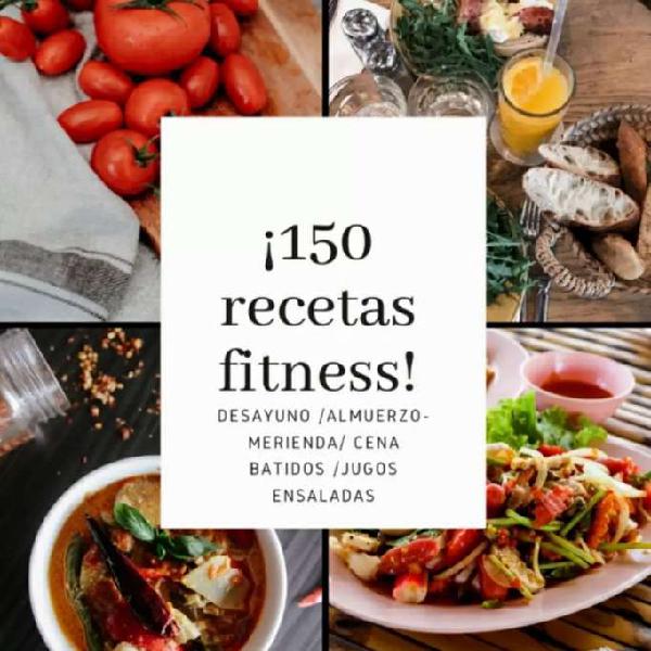 150 recetas fitness 100% online