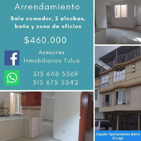 Alquiler de Apartamento en Tuluá barrio El Lago FRENTE AL