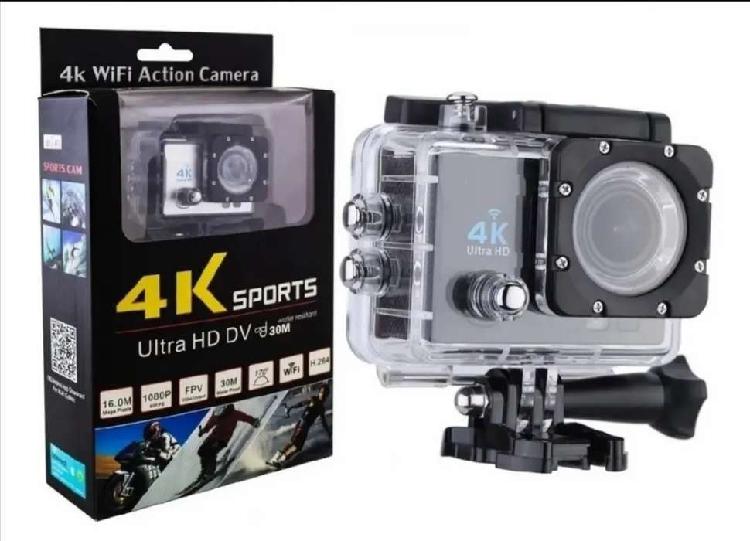 Cámara deportiva 4k con control