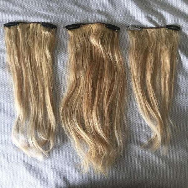 3 cortinas Extensiones cabello hindu