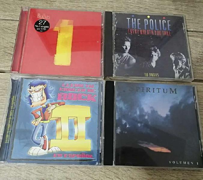 Lote de 4 cds originales de rock