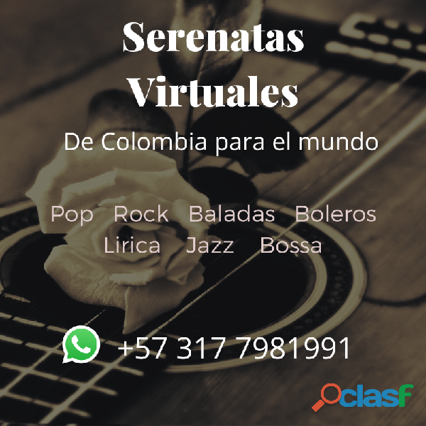 Serenatas Bogota y Serenatas Virtuales a todo el mundo