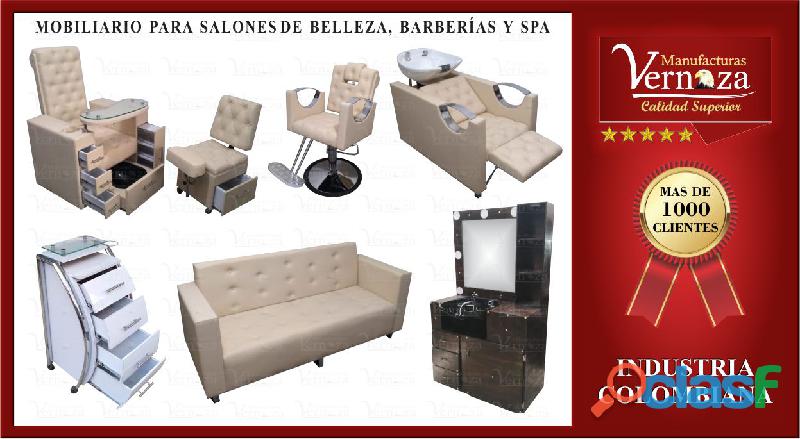 1 FABRICAMOS HERMOSO MOBILIARIO PARA SPA, BARBERIA Y