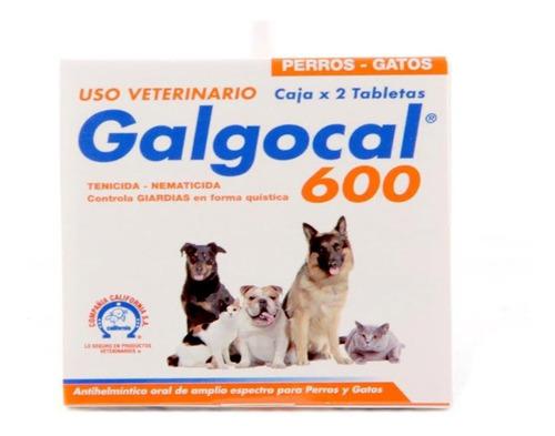 Antiparasitario Mascotas Galgocal 600 X 2 Tab. Doble