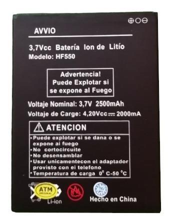 Baterìa Celular Avvio L800 2500mah Hf550 100% Garantízada