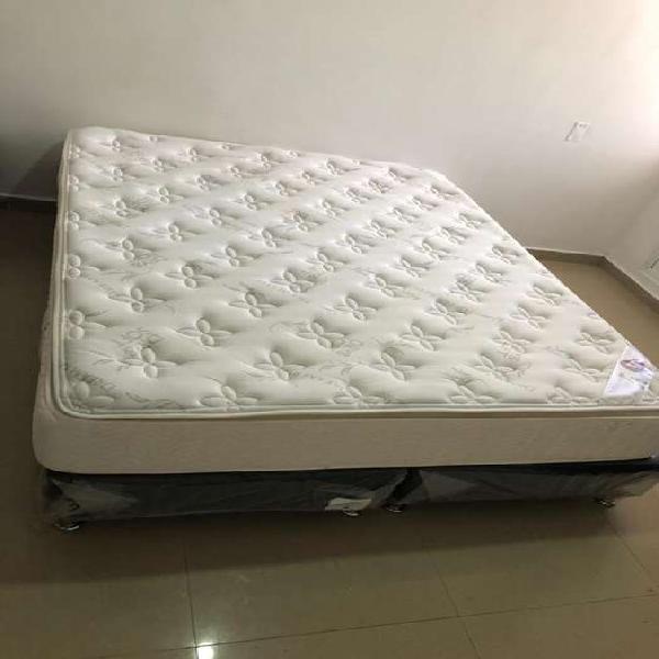 Colchón + base cama Queen Size (1.60x1.90)