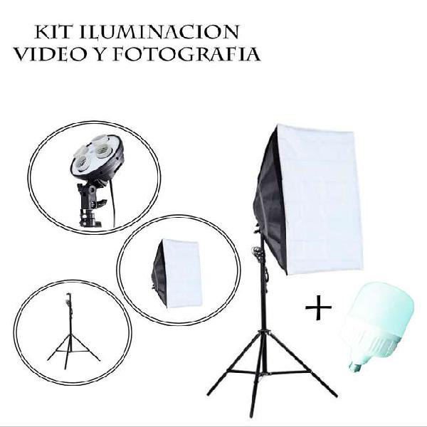 KITS Iluminacion Con Bombillo Para Video y Fotografia