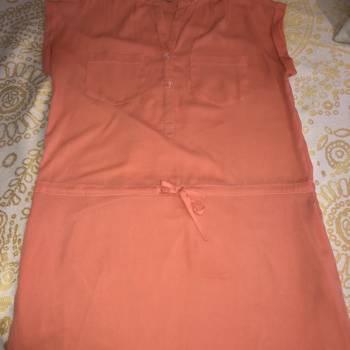 Vestido corto volor salmon