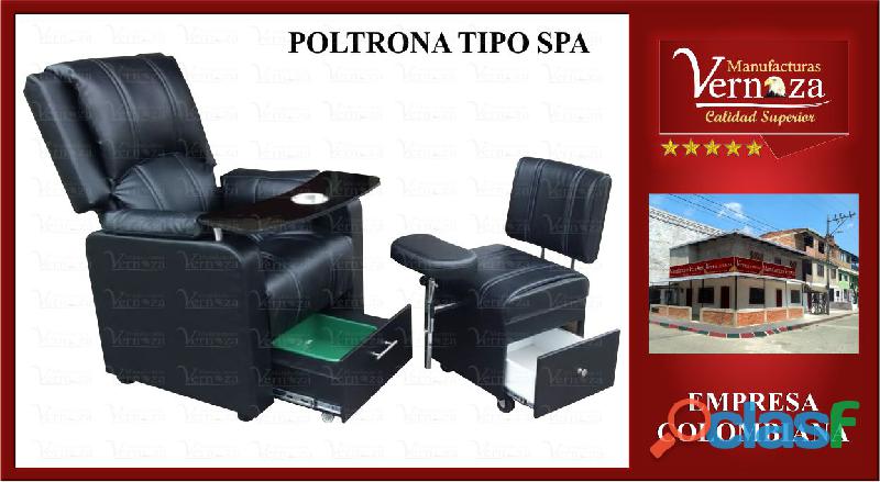 3 POLTRONA PARA PEDICURE TRANSFORMERS EN COLOR NEGRO